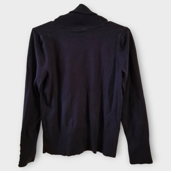 Denver's Hayes Turtleneck Sweater, Navy Blue, Medium - Picture 2 of 6
